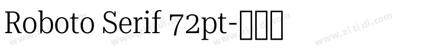 Roboto Serif 72pt字体转换